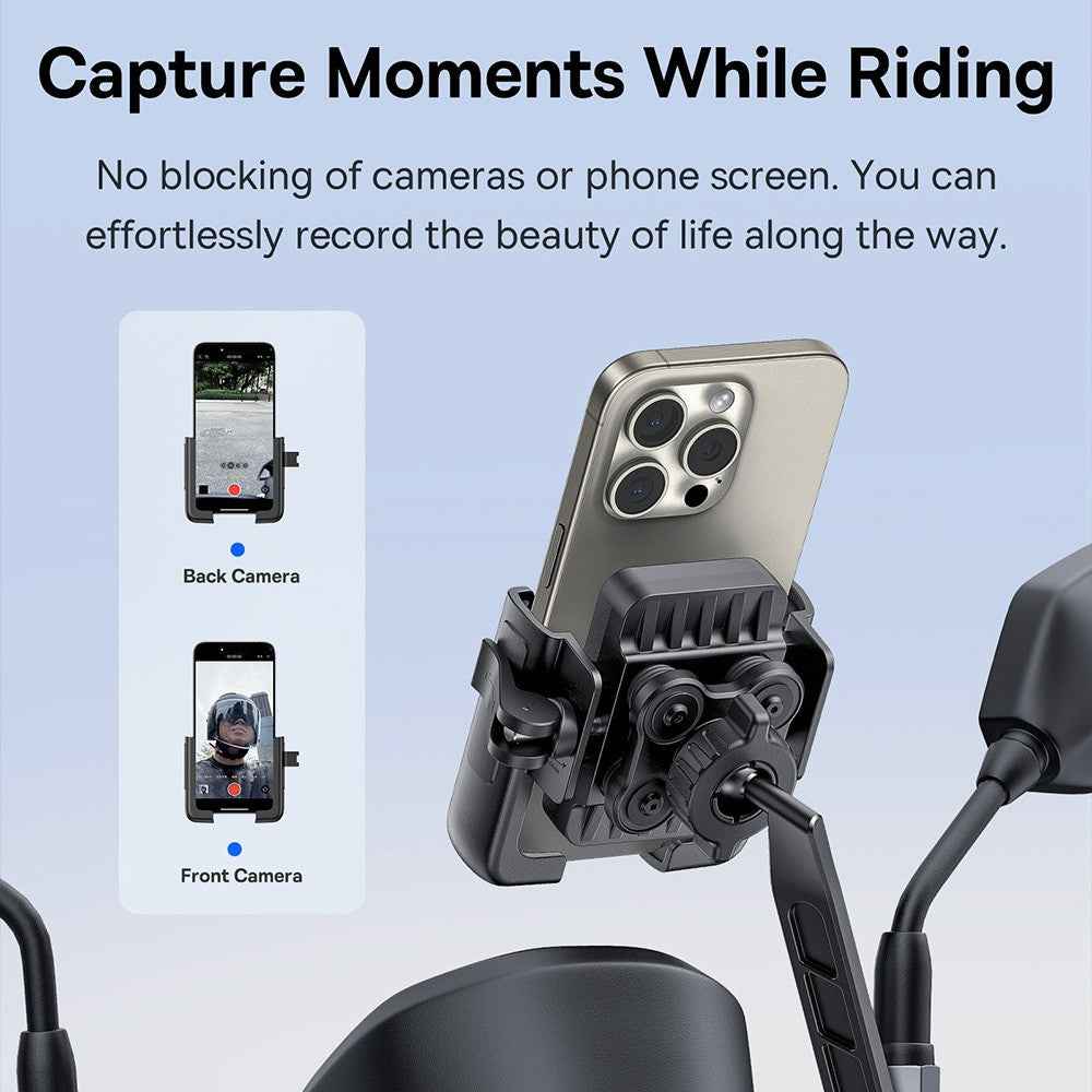 Baseus GoTrip Series Bike Phone Mount Rearview Mirror Version-Cluster