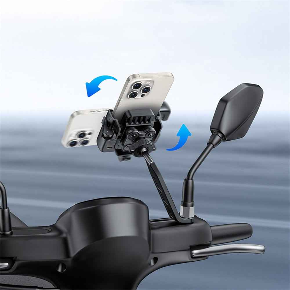 Baseus GoTrip Series Bike Phone Mount Rearview Mirror Version-Cluster