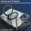 Magnetic Transparent Folding Bracket Phone Case For iPhone 15