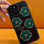 Retro Green Flower Checkerboard Lattice Phone Case - MyMobile