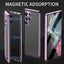 Peep-proof Magnetic Mirror Universal Magnetic King Phone Case For Samsung Galaxy S24