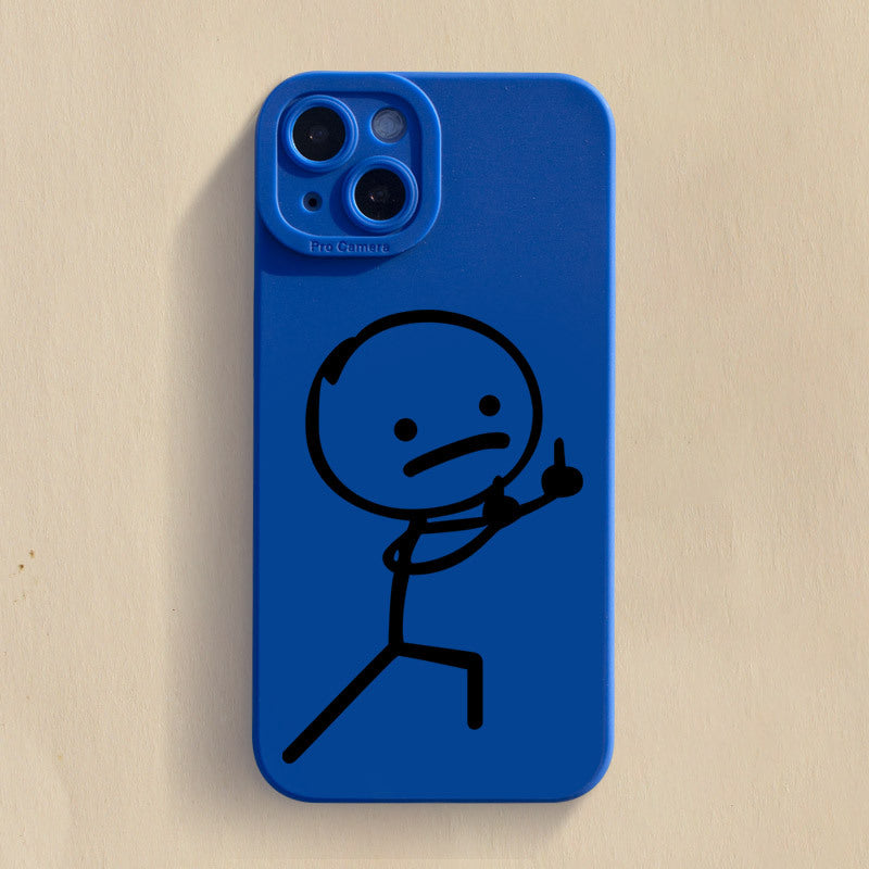 Klein Blue Silicone Protective Phone Case For iPhone 14