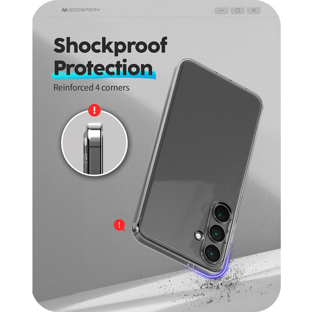 Mercury Transparent Jelly Case Cover for Samsung Galaxy S24