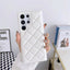 Diamond Plaid Phone Case Leather Phone Protective Case For Samsung Galaxy S23