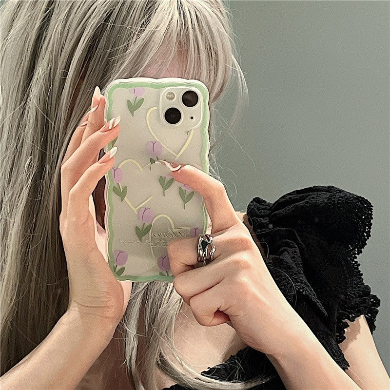 Big Wave Flower Phone Case For iPhone 14