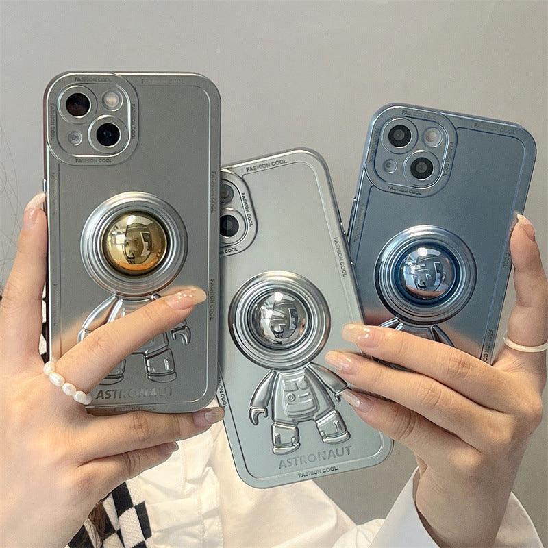 Ins Electroplating Three-dimensional Astronaut Mobile Phone Case - MyMobile