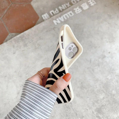 Fine Hole Mobile Phone Case Zebra Pattern Online Only