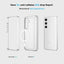 UTIA Shockproof Transparent Case Cover With Magnetic Ring for Samsung Galaxy S24 Plus / S25 Plus-Transparent