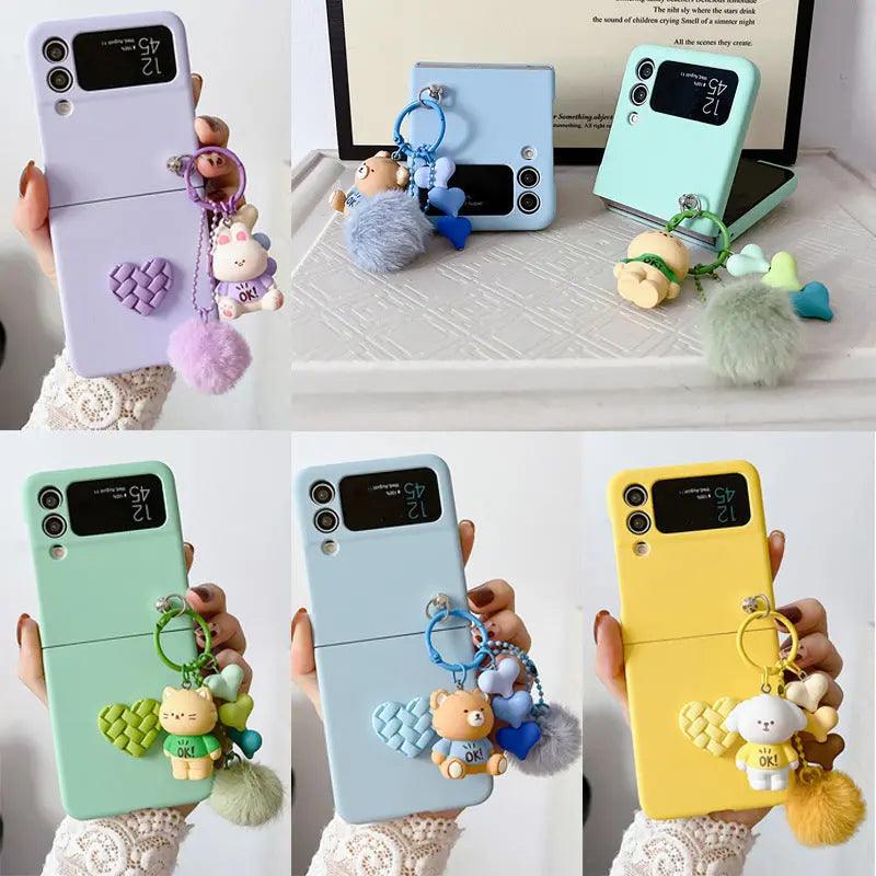 Mobile Phone Shell Doll Hair Ball Diamond Love Online Only