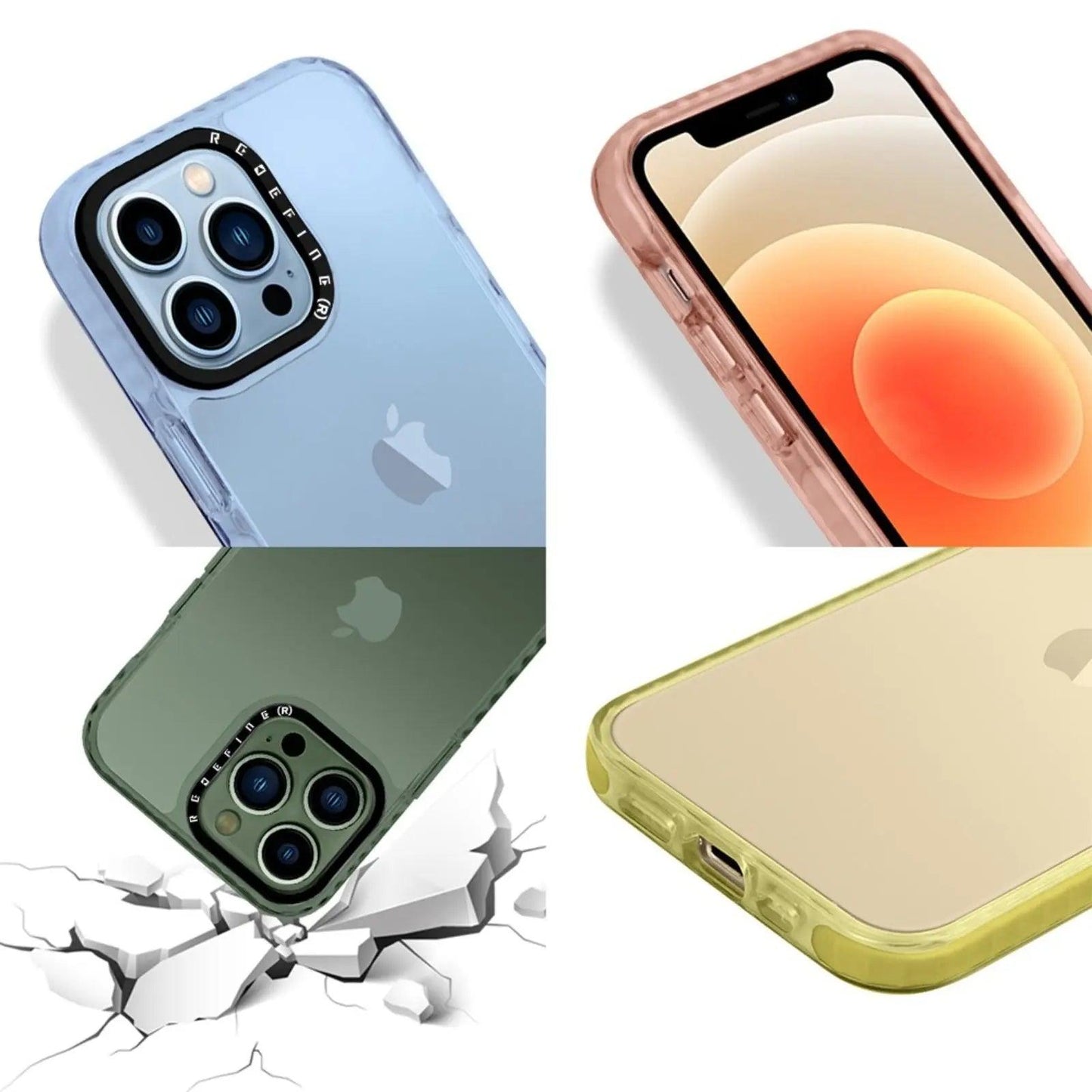 Candy Color Frame Shockproof Cover Case For Iphone 14 Pro - MyMobile