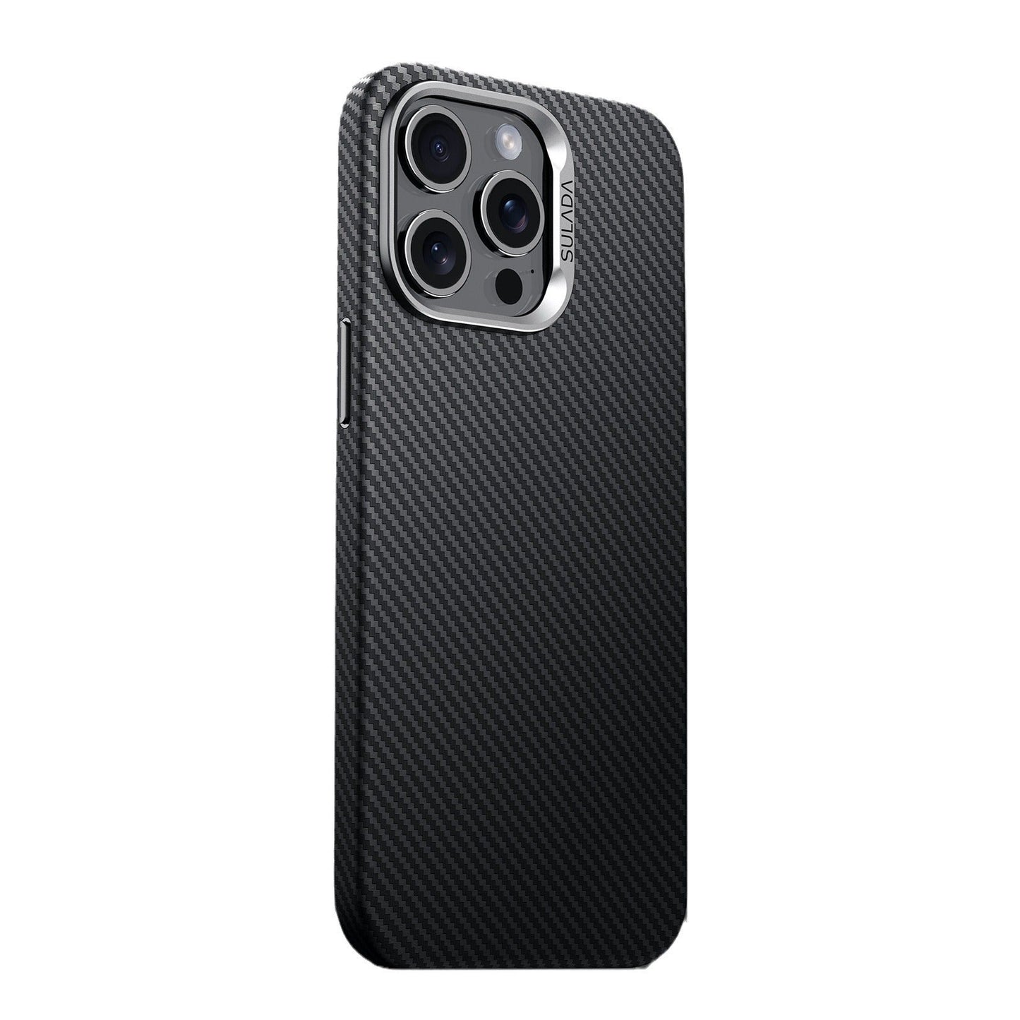 Carbon Fiber Pattern Magnetic Mobile Phone Gentleman Applicable Protective Cover For iPhone 16 - MyMobile