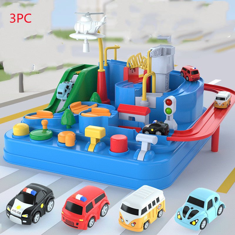 Cars Pass Through Big Adventure Parking Lot Rail Car Toy Car Track Kids Toy - MyMobile