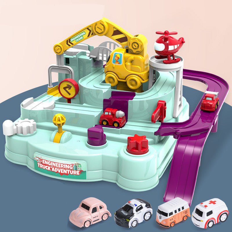 Cars Pass Through Big Adventure Parking Lot Rail Car Toy Car Track Kids Toy - MyMobile