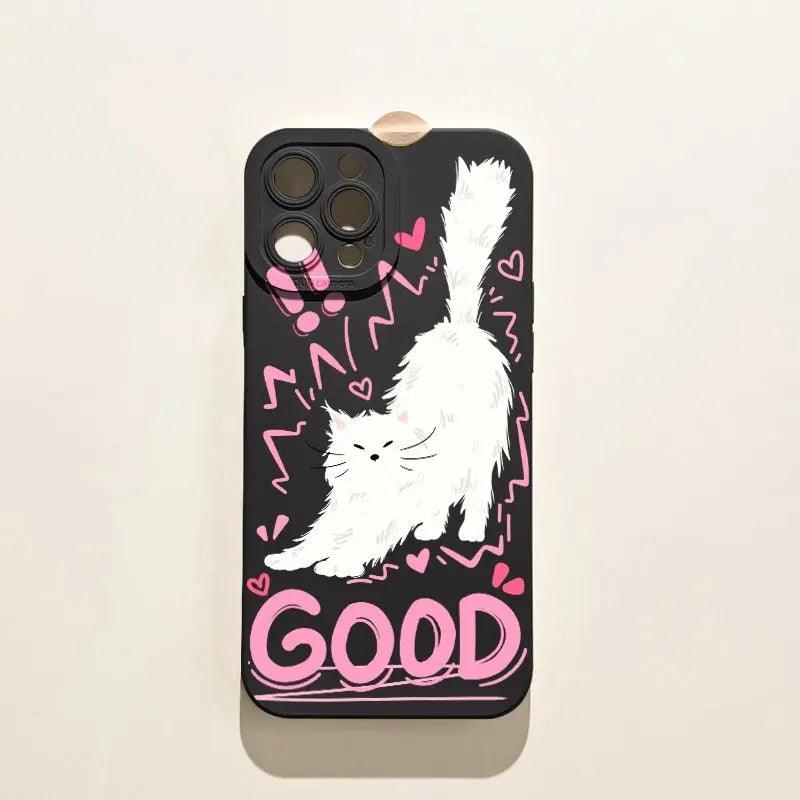 Cartoon Cute Animal Printed Phone Case For iPhone 14, 15 - MyMobile