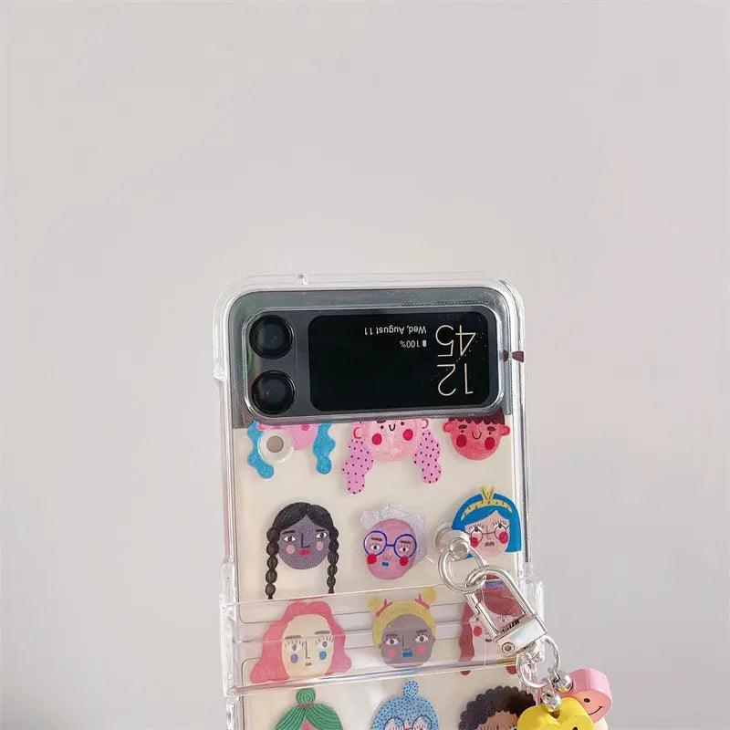 Cartoon Folding Mobile Phone Case Transparent - MyMobile