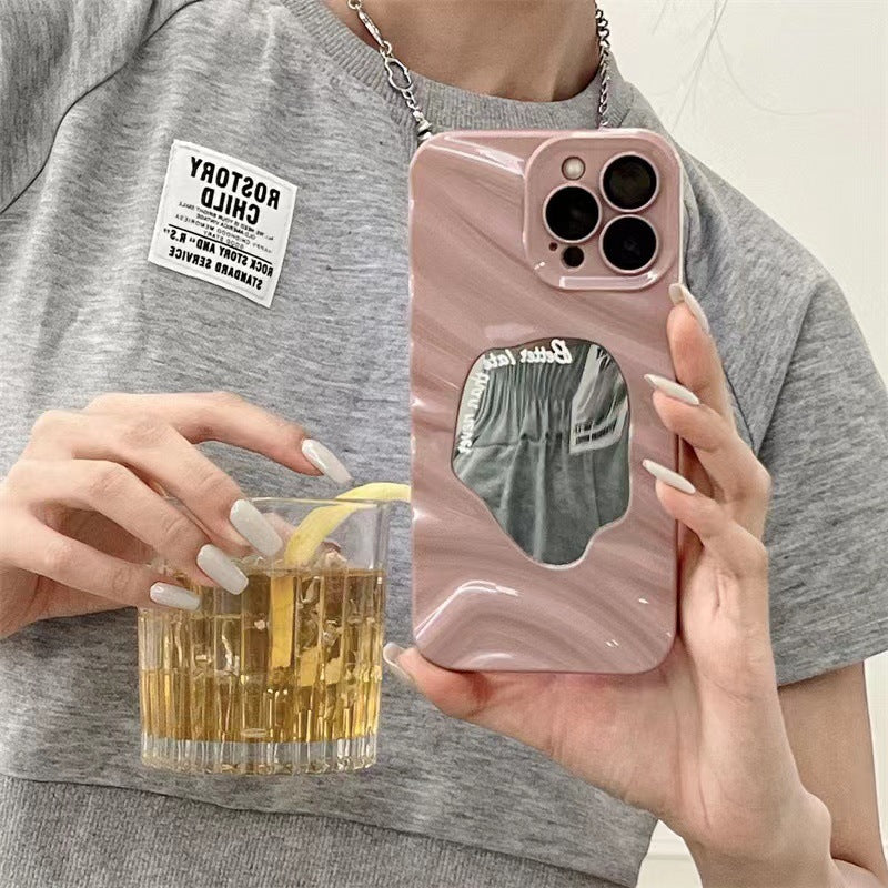 Wave Pattern Geometric Mirror Phone Case For Huawei P60