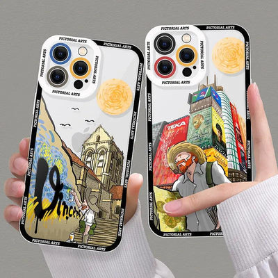 Internet Celebrity Uncle Mobile Phone Transparent Case Online Only