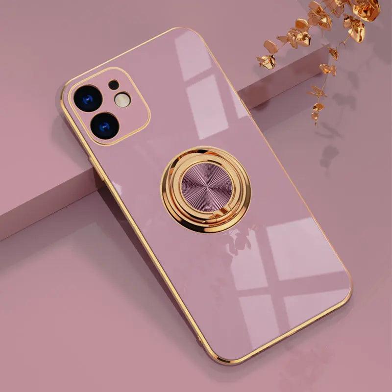 Electroplating Car Magnetic Mobile Phone Case Online Only