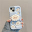 Cartoon Sheep Stand Phone Case For iPhone 15