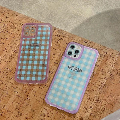 Korean Stripe Mobile Phone Case Is Suitable Online Only