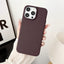 Solid Color Large Hole Sand Crystal Phone Case For iPhone 15