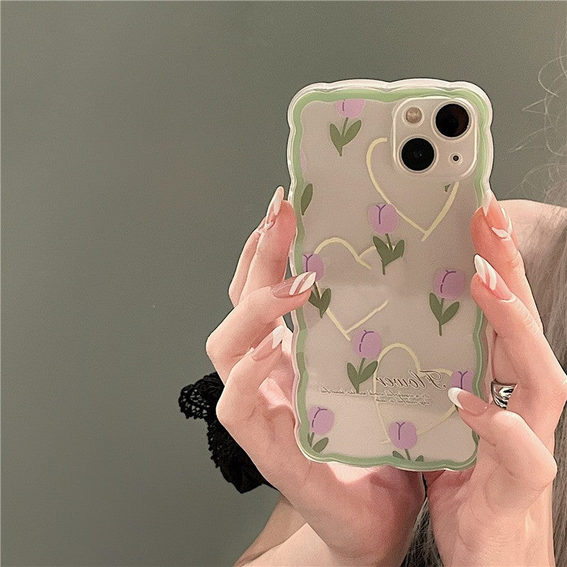 Big Wave Flower Phone Case For iPhone 14