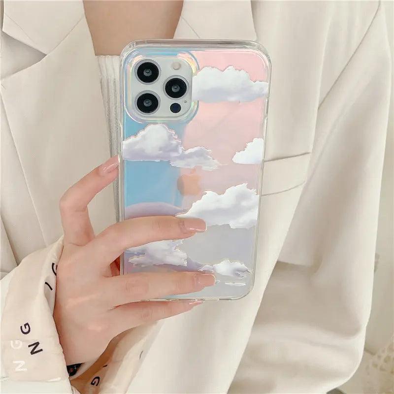 Laser Cloud Transparent Mobile Phone Case - MyMobile