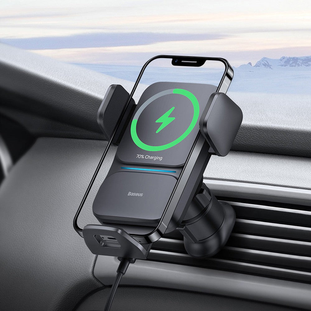 Baseus Wisdom Auto Alignment Car Mount Wireless Charger