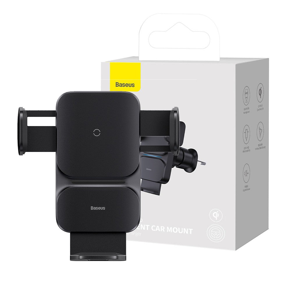 Baseus Wisdom Auto Alignment Car Mount Wireless Charger