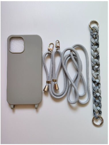 Chain Crossbody Phone Case Candy Color Soft Shell For iPhone 16 - MyMobile