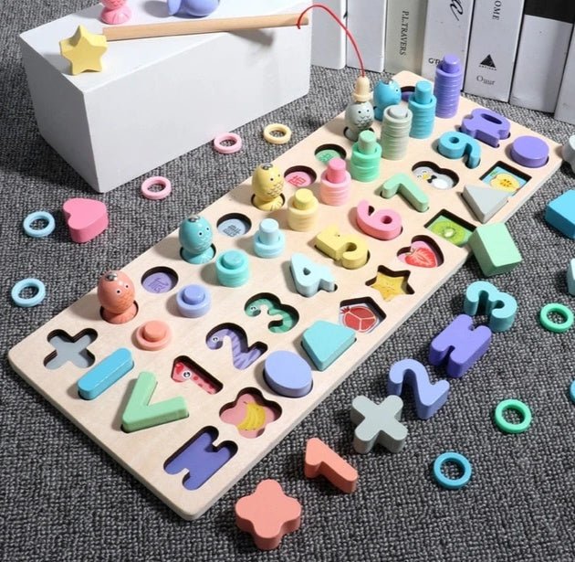 Children 3D Alphabet Number Puzzle Baby Colorful Geometric Digital Letter Educational Toy - MyMobile