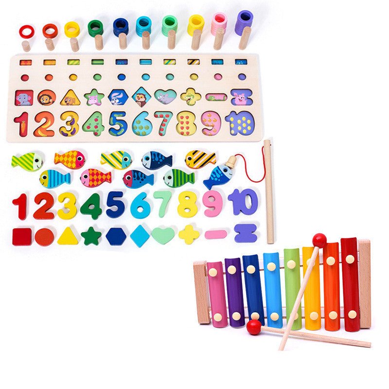 Children 3D Alphabet Number Puzzle Baby Colorful Geometric Digital Letter Educational Toy - MyMobile