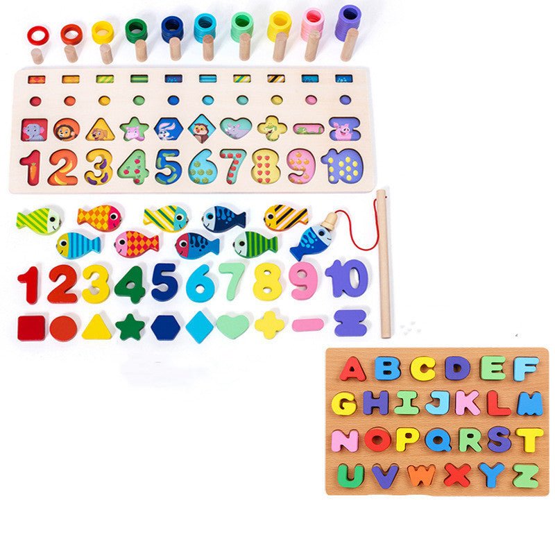 Children 3D Alphabet Number Puzzle Baby Colorful Geometric Digital Letter Educational Toy - MyMobile