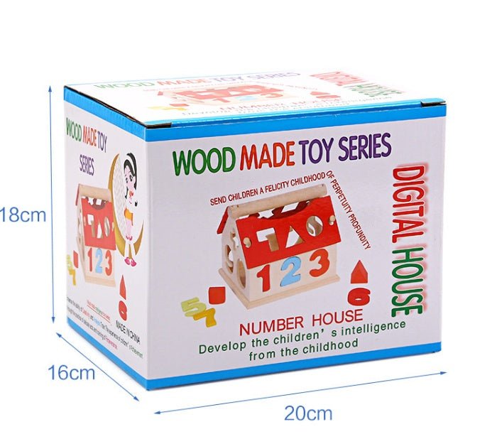 Children's Digital House Wisdom House Cute Digital Pairs Early Learning Educational Toys - MyMobile