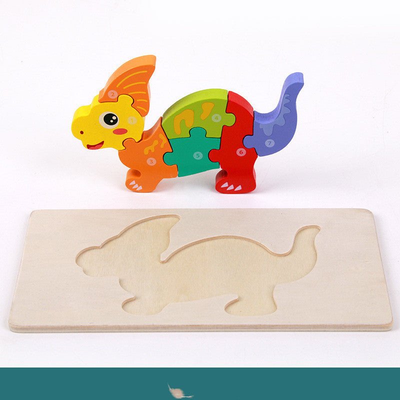 Children's Educational Toys Wooden Three - dimensional Montessori - MyMobile