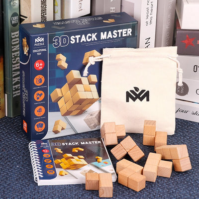 Children's Soma Cube Puzzle Building Block Space Logical Thinking Concentration Training Board Game - MyMobile