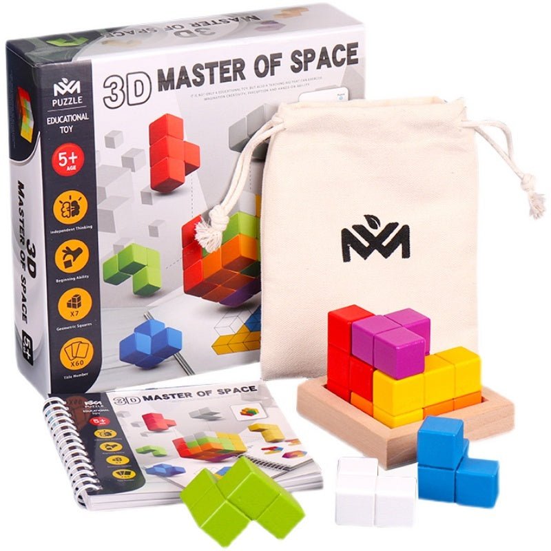 Children's Soma Cube Puzzle Building Block Space Logical Thinking Concentration Training Board Game - MyMobile