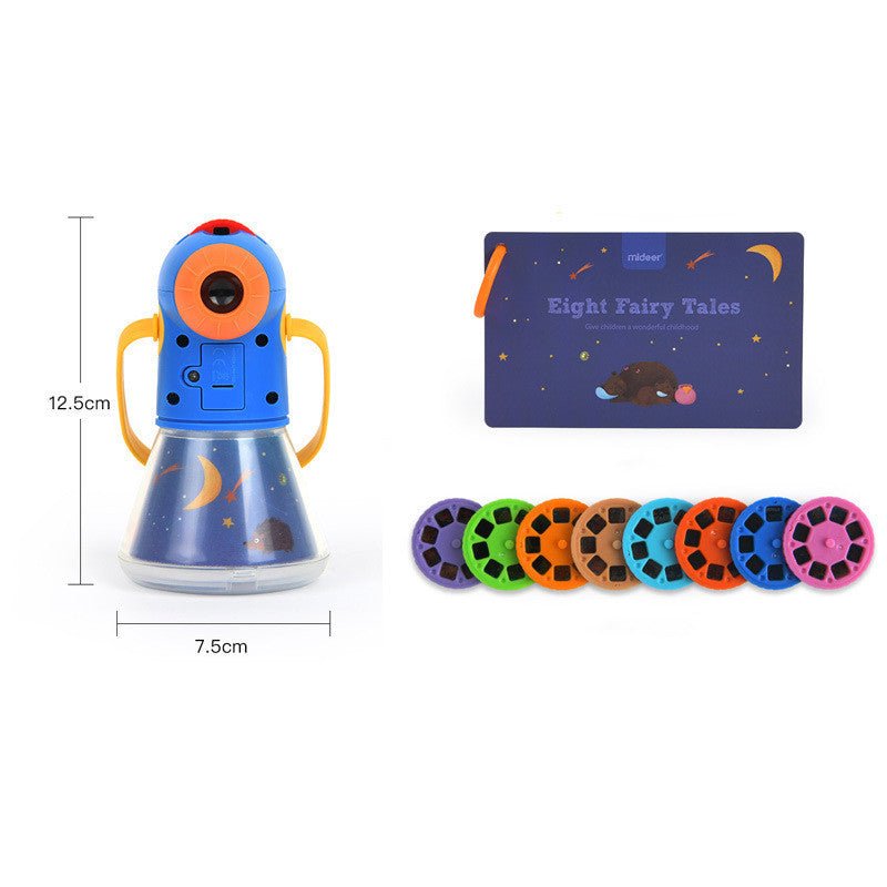 Children's Toy Storybook Torch Projector Kaleidoscope Sky Handrail Galaxy Night Light Up Cartoon Baby Toys Kids Educational Toys - MyMobile