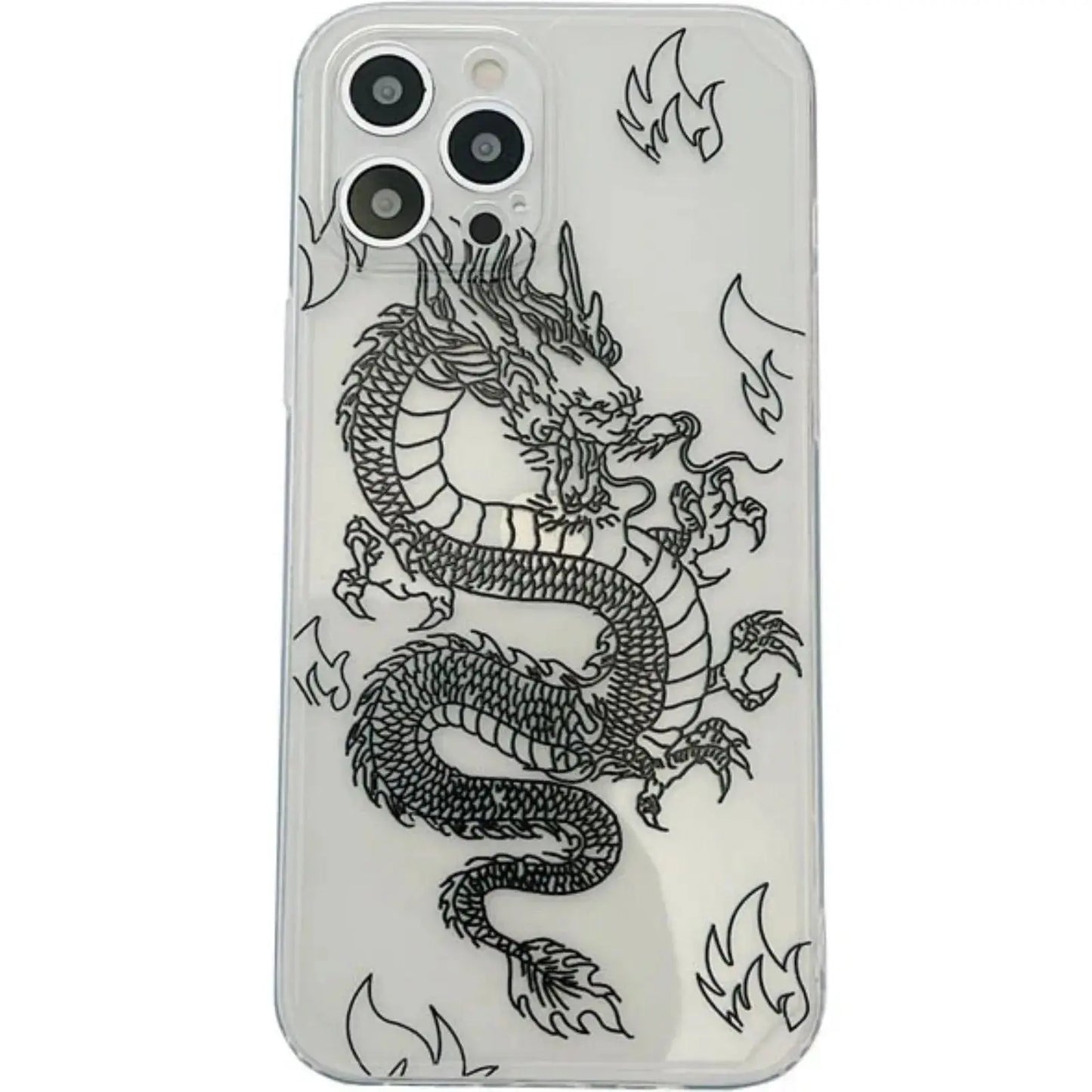 Chinese Dragon Personality Transparent Mobile Phone Case - MyMobile