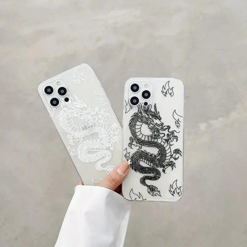 Chinese Dragon Personality Transparent Mobile Phone Case - MyMobile