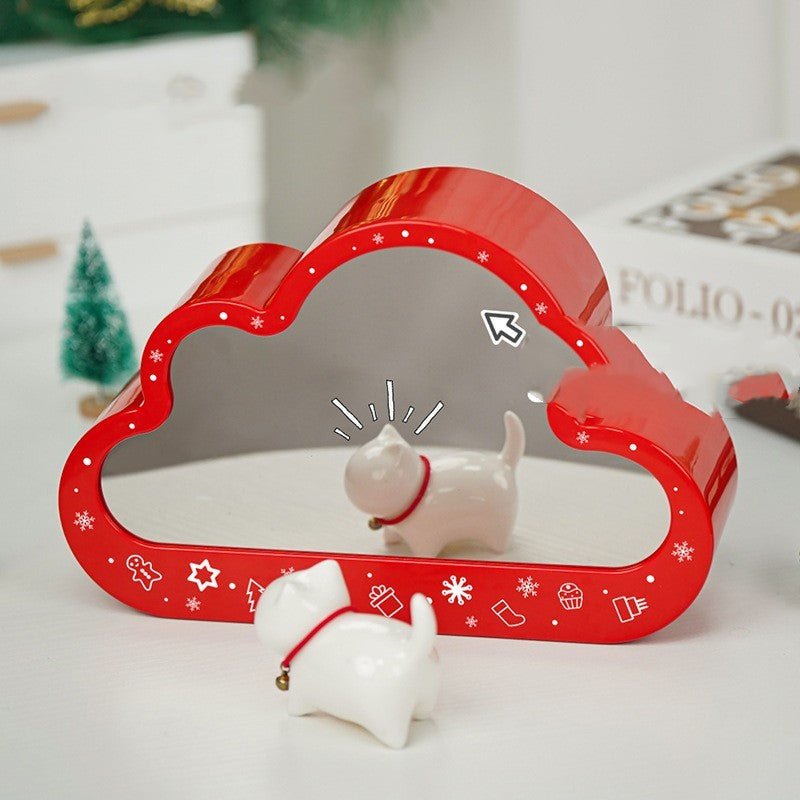 Christma New Style Assembled Building Block Toys Cloud Night Lamp Decorative Mirrors Frame LED Table Lights - MyMobile