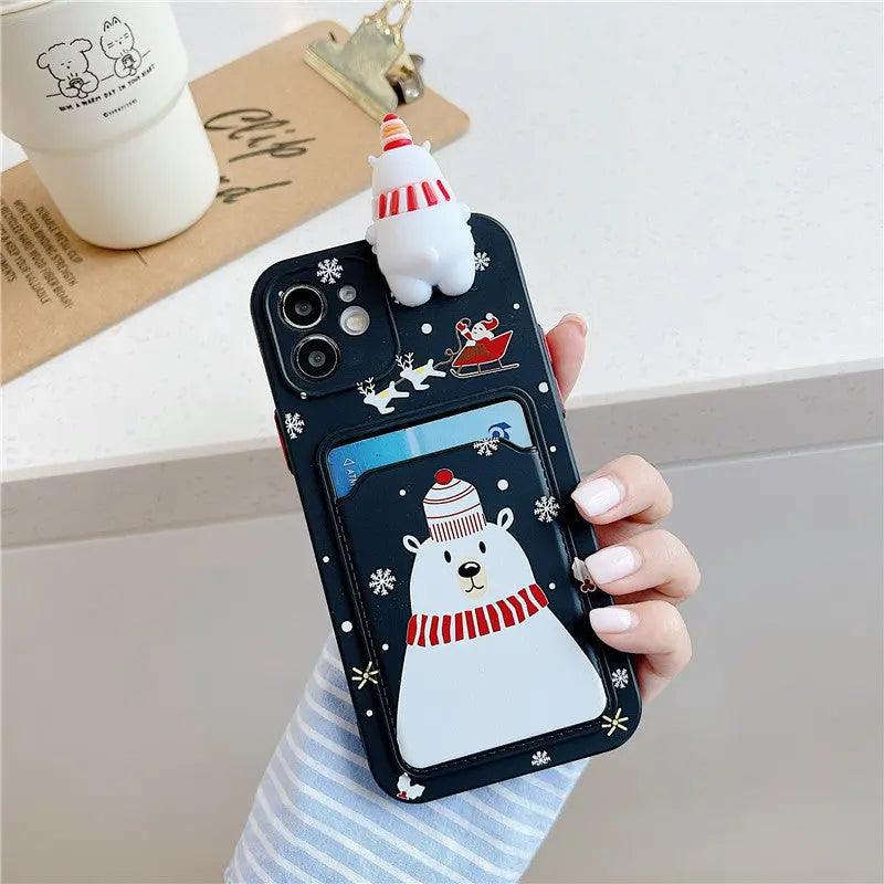 Christmas Mobile Phone Case Card Bag Soft Case For iPhone 12, 13, 14 - MyMobile