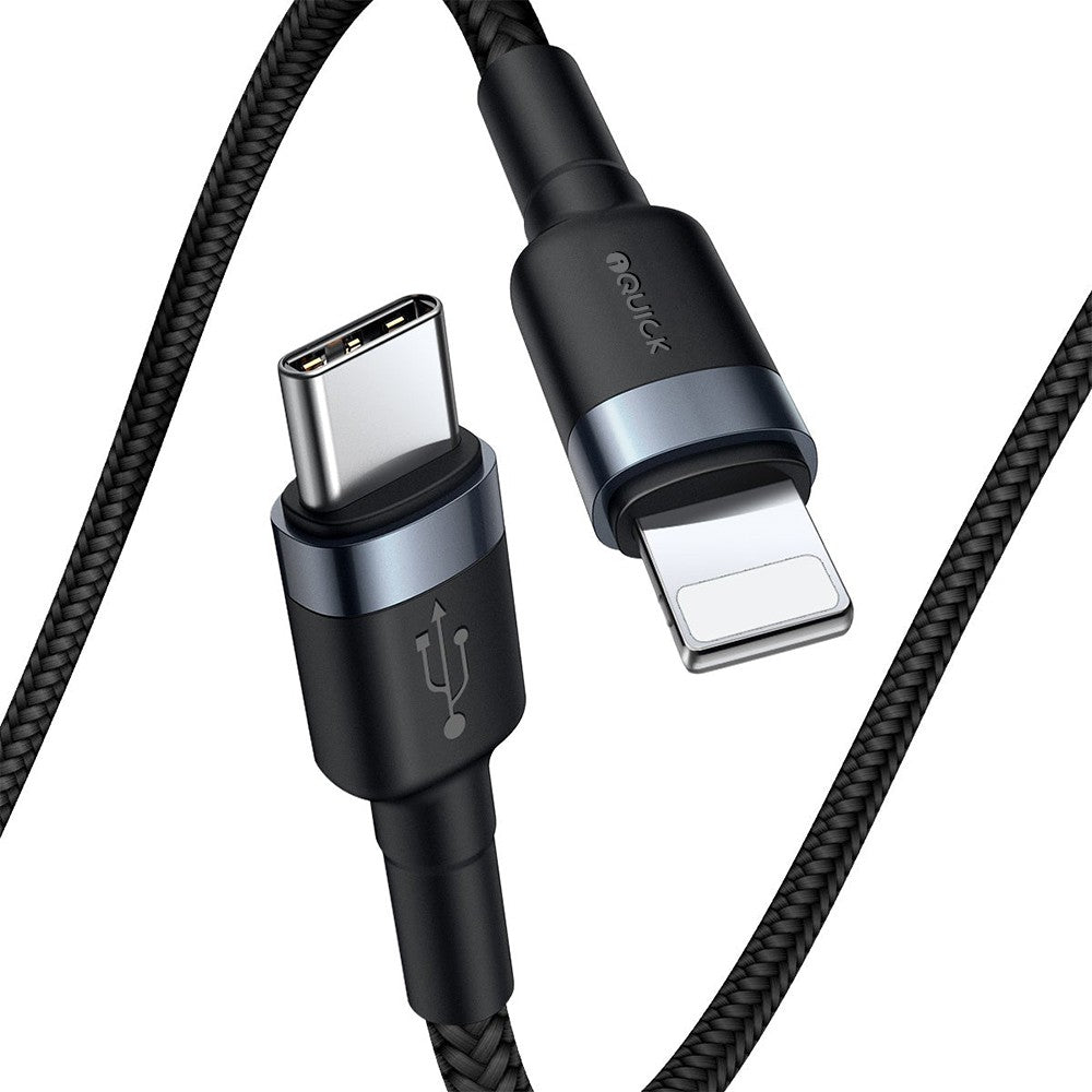 iQuick Braided USB-C to Lightning Fast Charging Cable 1M