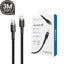 iQuick Braided USB-C to Lightning Fast Charging Cable 3M