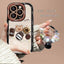 Coffee Bear Three - dimensional Doll Pendant Drop - resistant Phone Case For iPhone 14 - MyMobile