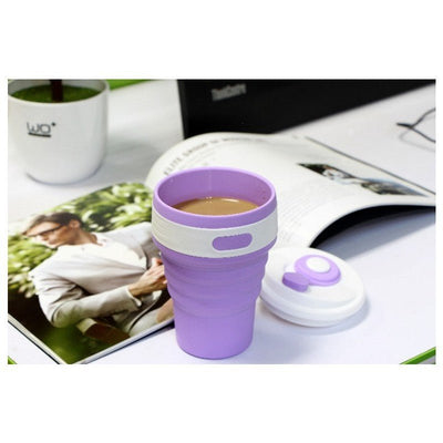 Coffee Mugs Travel Collapsible Silicone Cup Folding Water Cups BPA FREE Food Grade Drinking Ware Mug Tea Coffee Cups - MyMobile