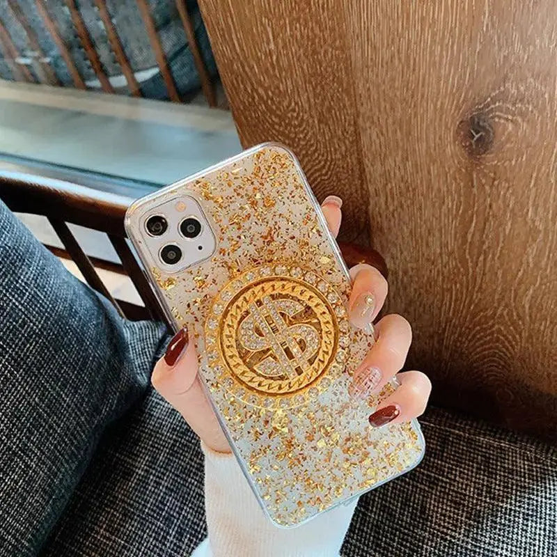 Compatible with Apple, Compatible with Apple , Suitable for Apple 11Pro iPhone12mini Gold Foil Phone Case - MyMobile