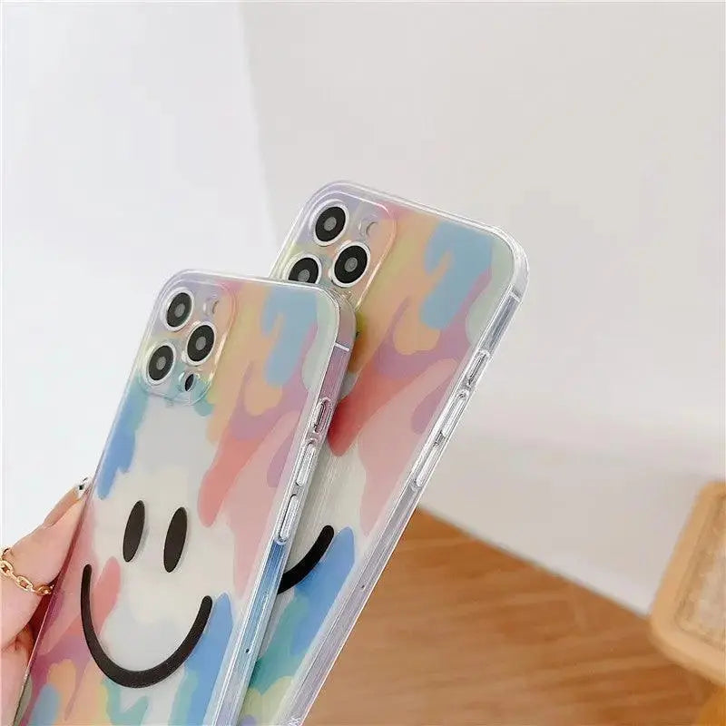 Compatible with Apple, Compatible with Apple , Suitable For IPhone12ProMax Mobile Phone Case Apple 11 Camouflage Smiley Face TPU Expression All - inclusive Protective Cover Soft Shell - MyMobile