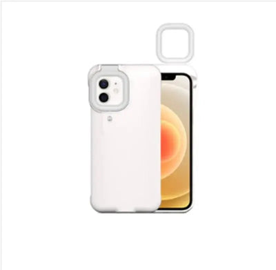 Compatible with Apple , Fill Light Mobile Phone Case Ring Flashing Light Beauty Mobile Phone Case - MyMobile