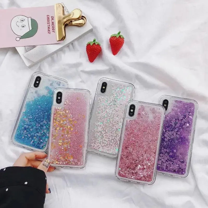 Compatible with Apple , Glitter liquid mobile phone case - MyMobile